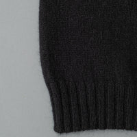 CACHE COL "STEWARTON" UNISEXE - LAINE D'AGNEAU / ANGORA - BLACK - MACKIE
