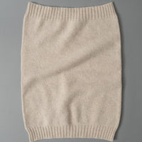CACHE COL "STEWARTON" UNISEXE - LAINE D'AGNEAU / ANGORA - NATUREL - MACKIE