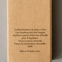 BOITE DE 3 CHANDELLES - CIRE D'ABEILLE NATURELLE - ESKA