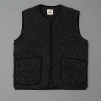 GILET MIXTE - NOIR CHINÉ - LAINE NATURELLE - COLDBREAKER