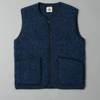 GILET MIXTE - DARK BLUE - LAINE NATURELLE - COLDBREAKER