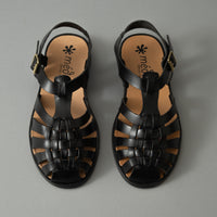 SANDALES MEDUSE - CUIR NOIR - T36/42 - MEDUSE