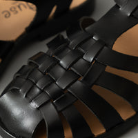 SANDALES MEDUSE - CUIR NOIR - T36/42 - MEDUSE