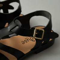 SANDALES MEDUSE - CUIR NOIR - T36/42 - MEDUSE