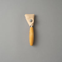 COUTEAU CROCHE DOUBLE TRANCHANT pour sculpter le bois, avec étui en cuir - carving hook 162 - MORAKNIV