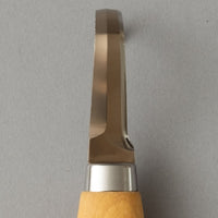 COUTEAU CROCHE DROITIER pour sculpter le bois, avec étui en cuir - carving hook 164 - MORAKNIV