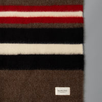 PLAID XXL - LAINE BULGARE - 200 X 160 CM - BRUN - MAGASIN VIVANT!