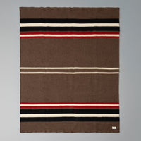 PLAID XXL - LAINE BULGARE - 200 X 160 CM - BRUN - MAGASIN VIVANT!