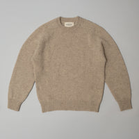 PULL EN LAINE SHETLAND - "SHAGGY" - BEIGE - MAGASIN VIVANT!
