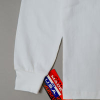 T-SHIRT EPAIS - BLANC - MANCHES LONGUES - MAX WEIGHT 8 OZ - CAMBER USA
