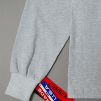 T-SHIRT EPAIS - GRIS CHINE - MANCHES LONGUES - MAX WEIGHT 8 OZ - CAMBER USA