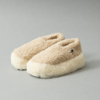 CHAUSSONS MIXTES - NATUREL / ECRU - LAINE NATURELLE - COLDBREAKER