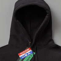 SWEATSHIRT EPAIS - NOIR - Cross-Knit® heavyweight 12 OZ - CAMBER USA