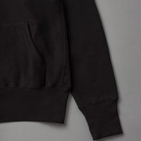 SWEATSHIRT EPAIS - NOIR - Cross-Knit® heavyweight 12 OZ - CAMBER USA