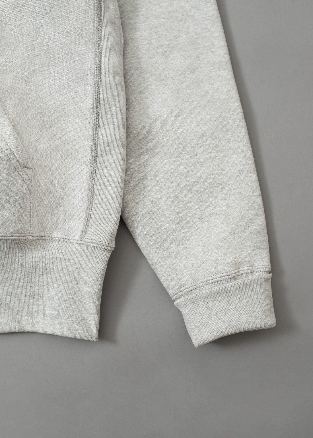 SWEATSHIRT EPAIS - GRIS CHINE - Cross-Knit® heavyweight 12 OZ  - CAMBER USA