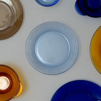 ASSIETTES CREUSES X6 - VERRE TREMPÉ - LYS MARINE - 19,5 CM - DURALEX