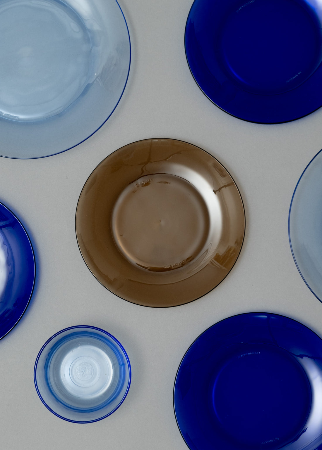 ASSIETTES À DESSERT X6 - VERRE TREMPÉ - LYS SÉPIA - 19 CM - DURALEX