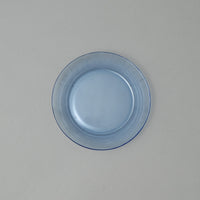 ASSIETTES PLATES X6 - VERRE TREMPÉ - LYS MARINE - 23,5 CM - DURALEX