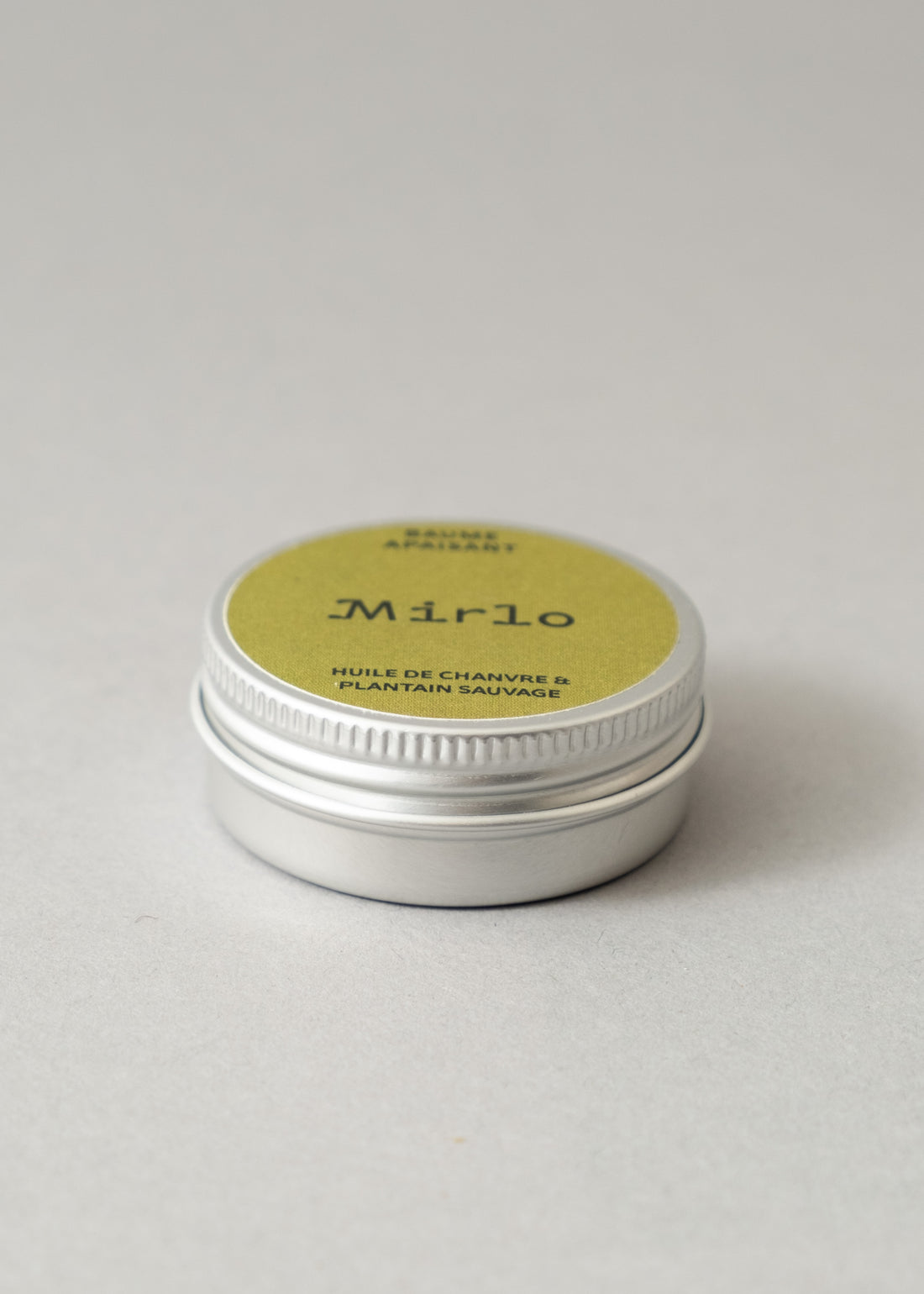 BAUME APAISANT - PLANTAIN SAUVAGE & HUILE DE CHANVRE - POT ALU 20ML - MIRLO