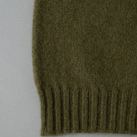 CACHE COL "STEWARTON" UNISEXE - LAINE D'AGNEAU / ANGORA - ARMY - MACKIE