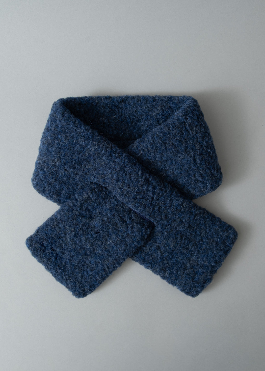 ECHARPE TUBULAIRE - DARK BLUE - LAINE NATURELLE - COLDBREAKER