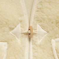 GILET ENFANT EN LAINE NATURELLE - DE 0 À 4 ANS - DIRECT TANNERIE