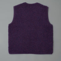 GILET MIXTE - PURPLE - LAINE NATURELLE - COLDBREAKER