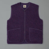 GILET MIXTE - PURPLE - LAINE NATURELLE - COLDBREAKER