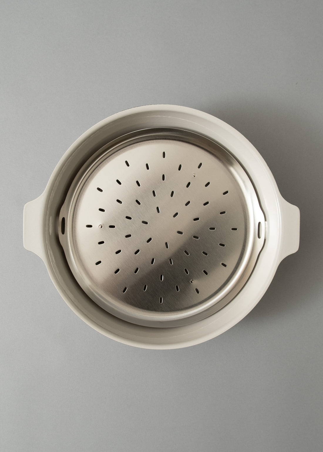 COCOTTE EN ACIER EMAILLE - 2 L - KAKOMI ENAMEL POT - SAND BEIGE - KINTO