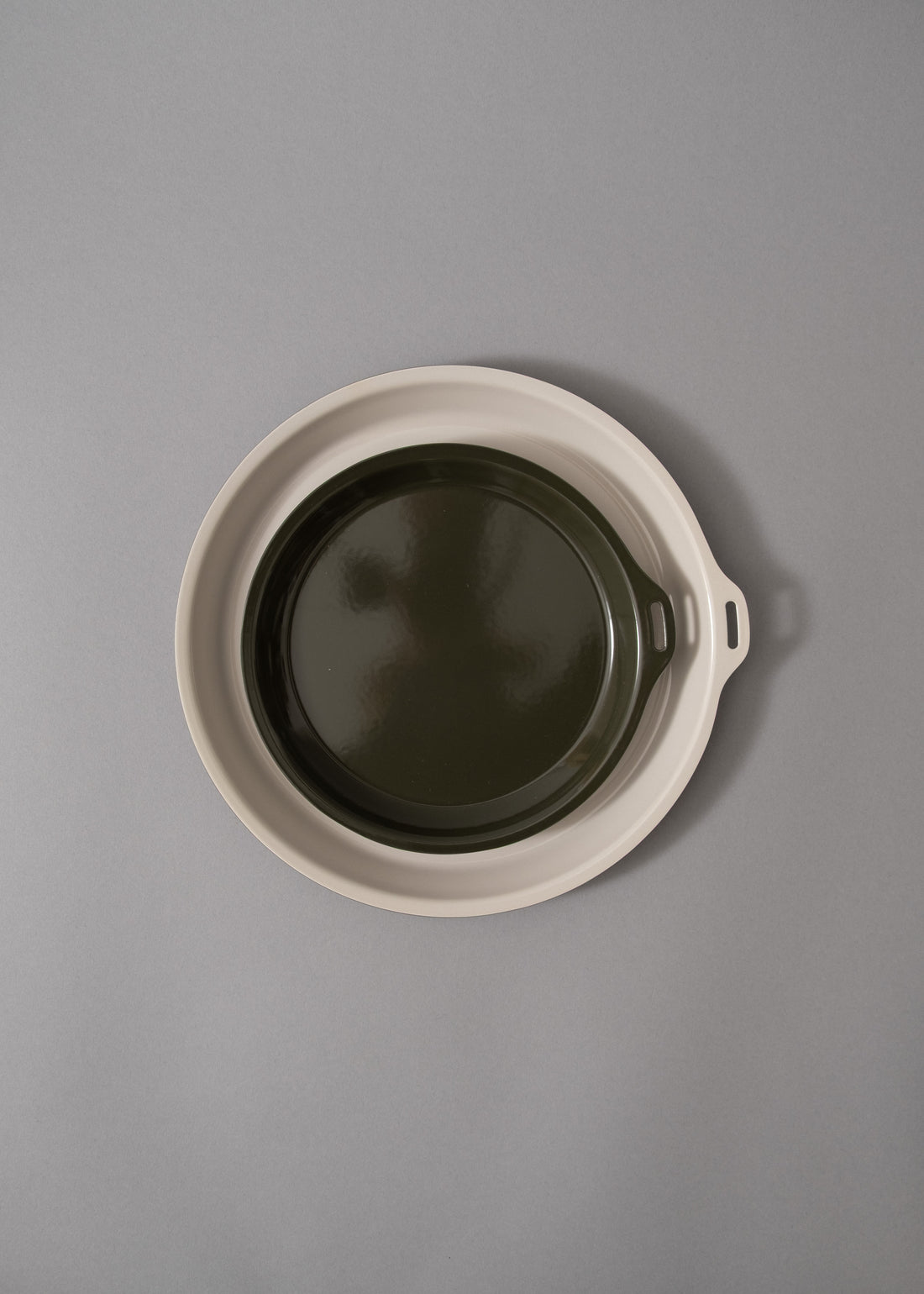 FORIS PLATE - ASSIETTE / POÊLE - 26 CM - ASH GREEN - KINTO