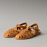 SANDALES MEDUSE - CUIR COGNAC - T36/42 - MEDUSE