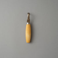 COUTEAU CROCHE DOUBLE TRANCHANT pour sculpter le bois, avec étui en cuir - carving hook 162 - MORAKNIV