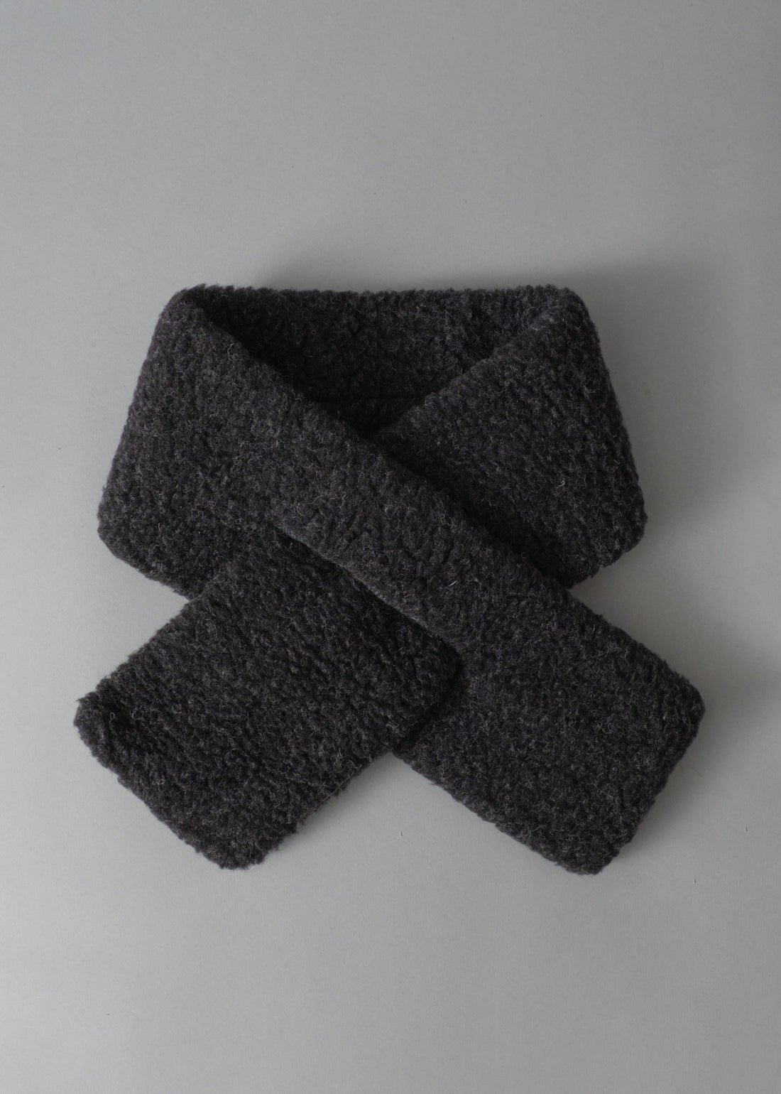 ECHARPE TUBULAIRE - NOIR - LAINE NATURELLE - COLDBREAKER