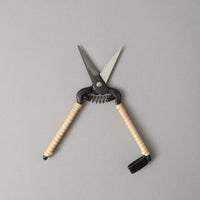 SECATEUR / CISEAUX A FLEURS FORGE - MANCHE ROTIN - NIWAKI