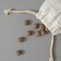 SAC DE 100 BOULES POUR LANCE-PIERRE - ARGILE NATURELLE - LUCISTNICE