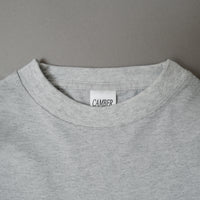 T-SHIRT EPAIS - GRIS CHINE - MANCHES LONGUES - MAX WEIGHT 8 OZ - CAMBER USA