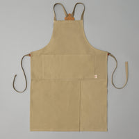 TABLIER FENDU EN CANVAS EPAIS - "FRONT SPLIT APRON" - NIWAKI