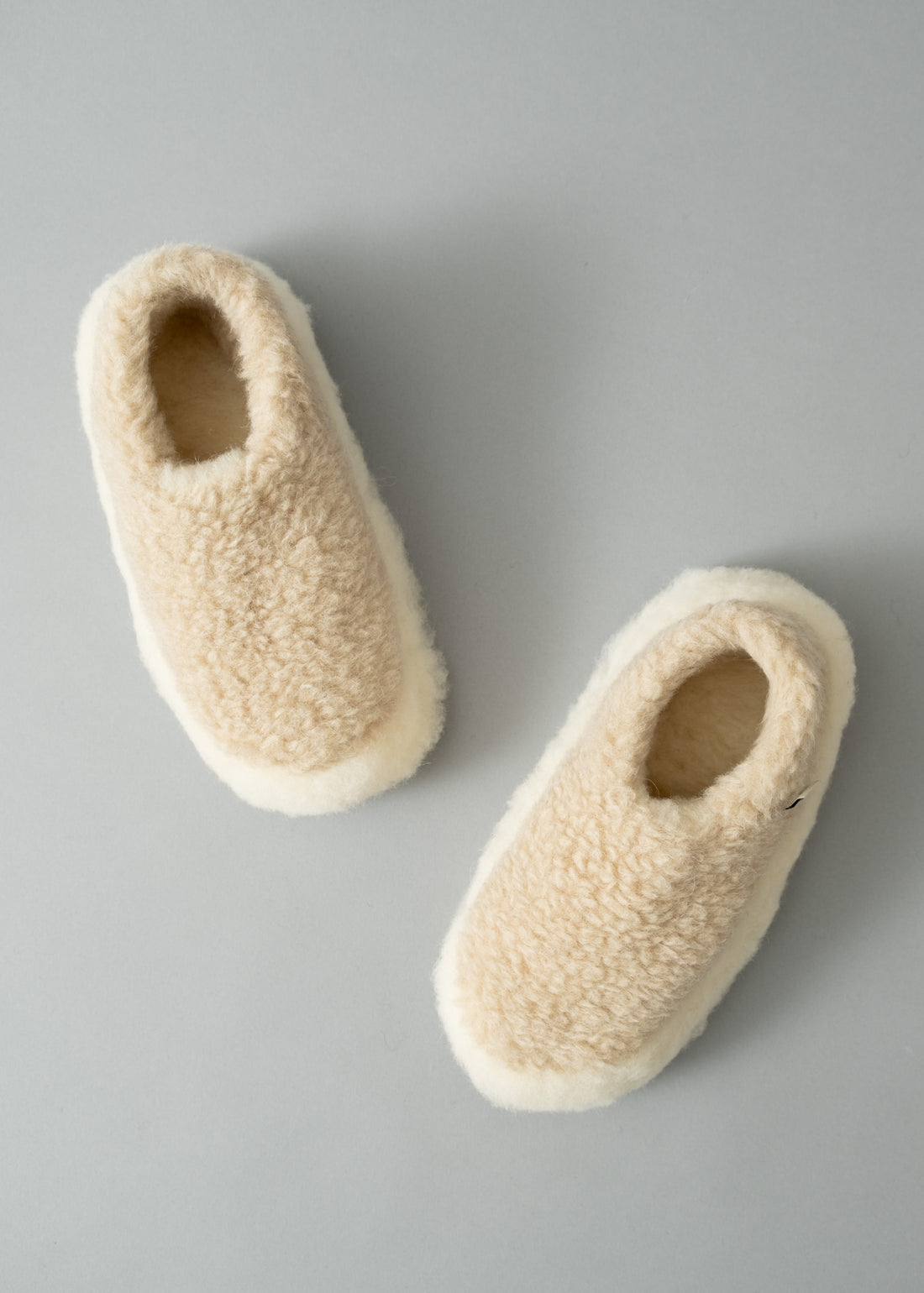 CHAUSSONS MIXTES - NATUREL / ECRU - LAINE NATURELLE - COLDBREAKER