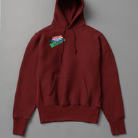 SWEATSHIRT EPAIS - BORDEAUX - Cross-Knit® heavyweight 12 OZ  - CAMBER USA